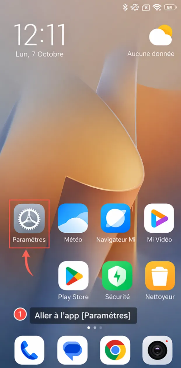Étape 1