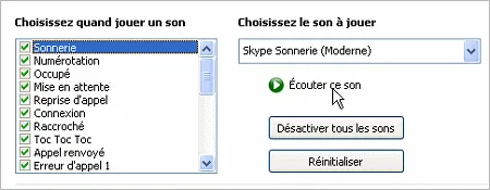 Étape 3 : Écouter ou choisir un son existant