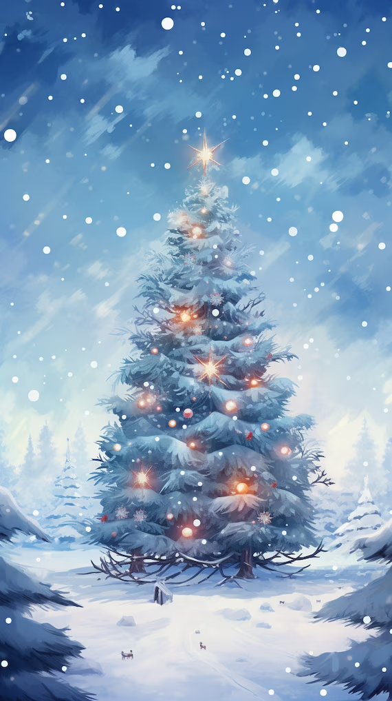 Fonds d’écran de neige de Noël